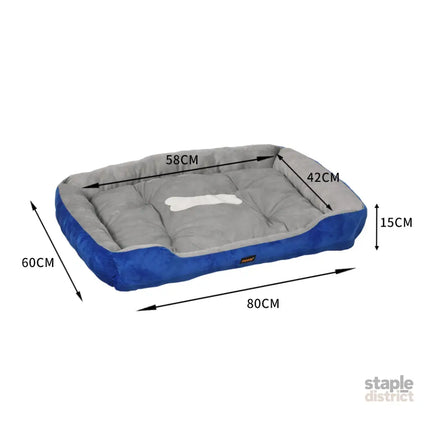 PaWz Pet Bed Dog Beds Bedding Mattress L Navy Large-2018816690686660610
