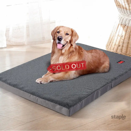 PaWz Pet Bed Foldable Dog Puppy Beds Grey Medium-2018816645446897670