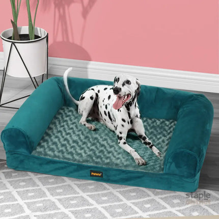PaWz Pet Bed Sofa Dog Bedding Soft Warm L Blue Large-2029387277452578822