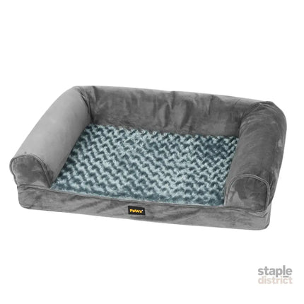 PaWz Pet Bed Sofa Dog Bedding Soft Warm L Grey Large-2029387277637128192