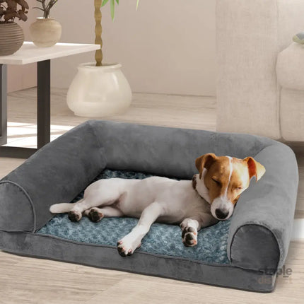 PaWz Pet Bed Sofa Dog Beds Bedding Soft M Grey Medium-2006733134598639623