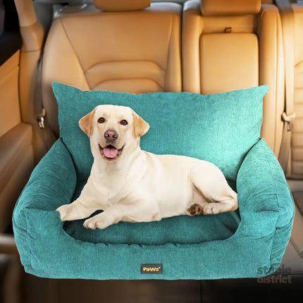 PaWz Pet Car Booster Seat Dog Protector L Green Large-2006732990641737735