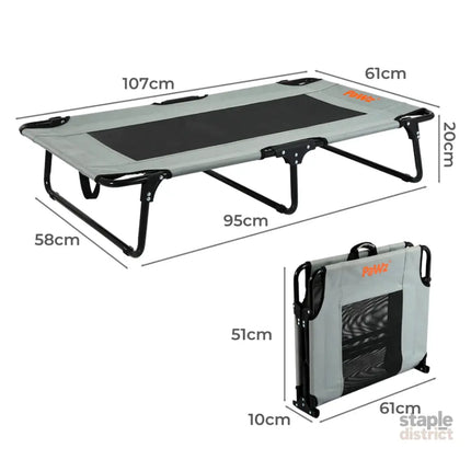 Pawz Pet Elevated Bed Dog Raised Trampoline Foldable Large L Size-2006732710206377986