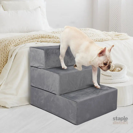 PaWz Pet Stairs 3 Steps Portable Adjustable Medium-2018816768876875783