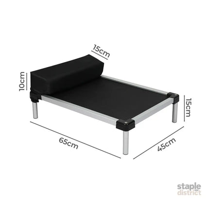 PaWz Pet Trampoline Aluminium Frame M Black Medium-2018816804138389506