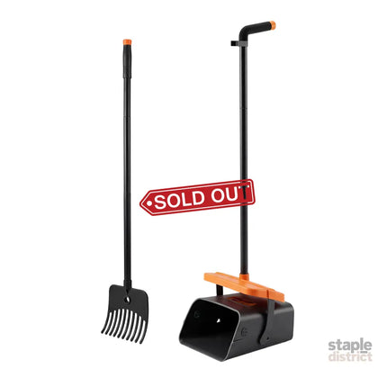 Pawz Pooper Scooper Rake Kit Long Handle Dog Poop Picker Easy Pickup Outdoor-2050059017870512136
