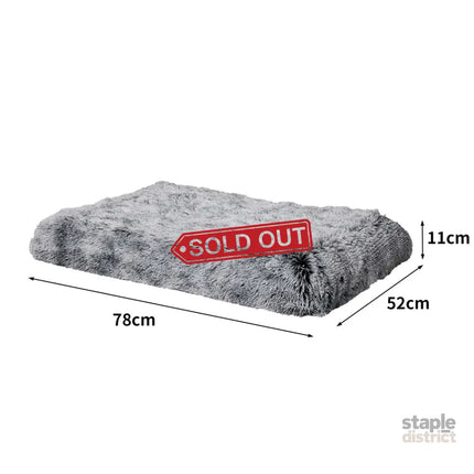 PaWz Replaceable Pet Bed Cover Plush Charcoal Small-2029387228257587202