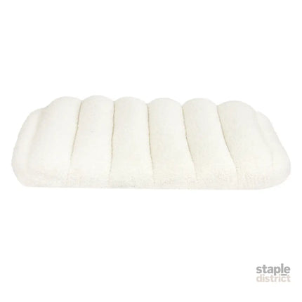 Pawz S Size Orthopedic Dog Bed with Sherpa Plush Removable Cover in White-2018816662094090241