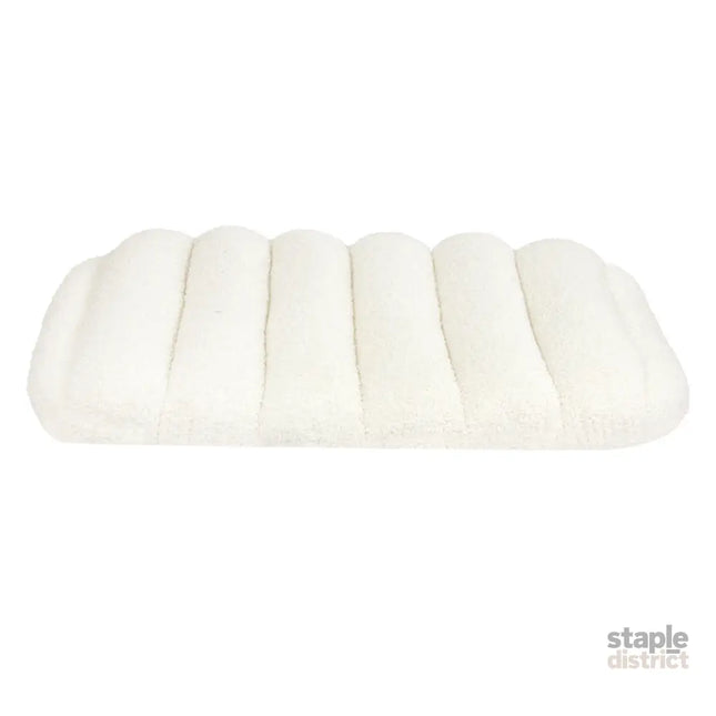 Pawz S Size Orthopedic Dog Bed with Sherpa Plush Removable Cover in White-2018816662094090241