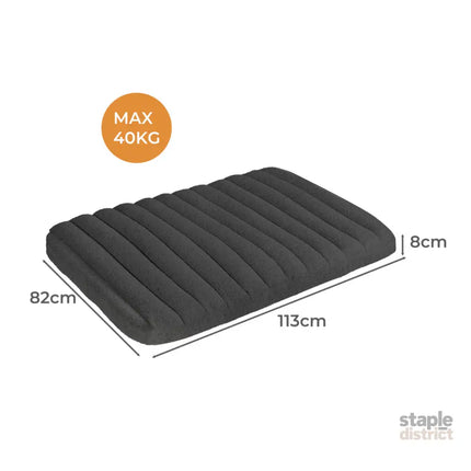 Pawz XL Size Orthopedic Dog Bed with Sherpa Plush Removable Cover in Grey-2018816744235339778