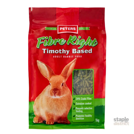 Peters Fibre Right Adult Rabbit 1Kg x2-2050056870969872385