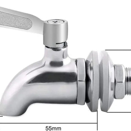 pieces - 16 mm beverage dispenser - Stainless steel beverage dispenser - Tap for keg - beer keg tap - wine tap