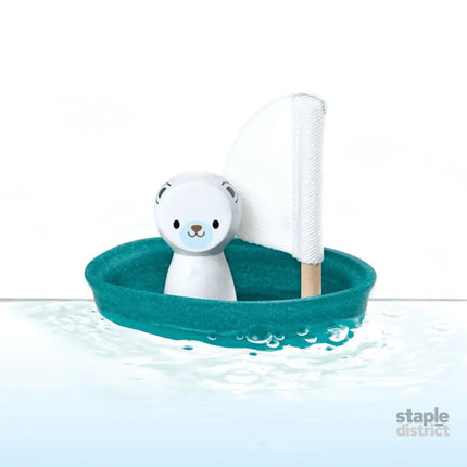 Plan Toys Sailing Boat - Polar Bear-2006733436928266241