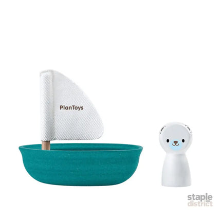 Plan Toys Sailing Boat - Polar Bear-2006733436928266240