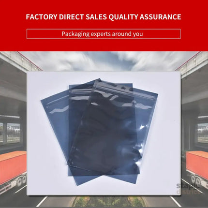 Plastic Self Sealing Bags 100PCS 5Sizes Anti Static Semi Transparent Resealable - 15x20cm - Commercial > Packaging >