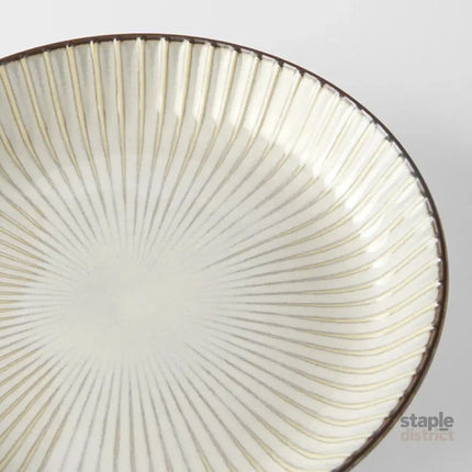 Plate High Rim 22.5cm White Sendan Glaze - Appliances > Kitchen Appliances > Cooking Ranges