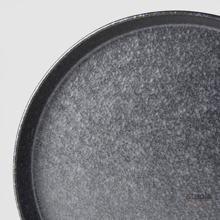 Plate High Rim 25cm Craft Black Design - Appliances > Kitchen Appliances > Cooking Ranges