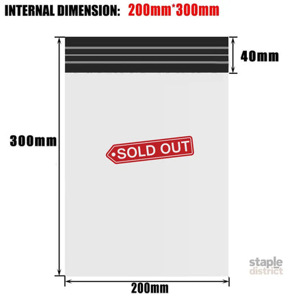 Poly Mailer Bags Mailing Satchel Plastic Courier Self Sealing Packing - 35*45cm *100 PCS - Commercial > Packaging >