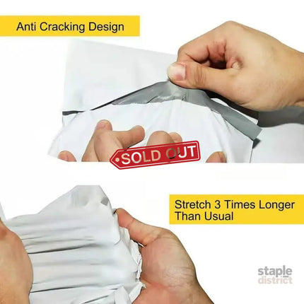 Poly Mailer Bags Mailing Satchel Plastic Courier Self Sealing Packing - 35*45cm *100 PCS - Commercial > Packaging >