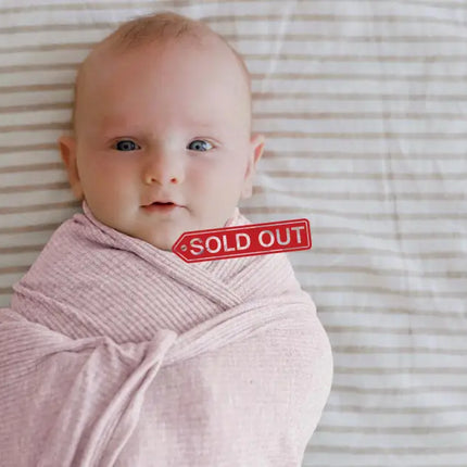 Ponchik Babies + Kids - Ribbed Swaddle Jersey Wrap - Love - Baby & Kids > Kid’s Furniture > Kid’s Beds & Bed Frames