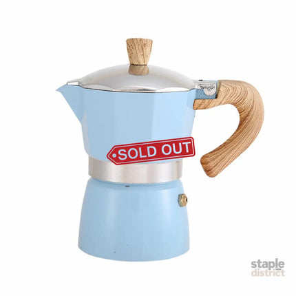 Portable Coffee Maker Wood Grain Handle Outdoor Manual Espresso Machine Camping - Black-300ml - Appliances > Kitchen