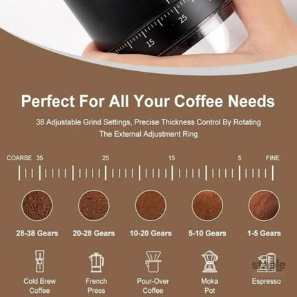 Portable Electric Coffee Grinder - Appliances > Kitchen Appliances > Coffee Machines & Accessories