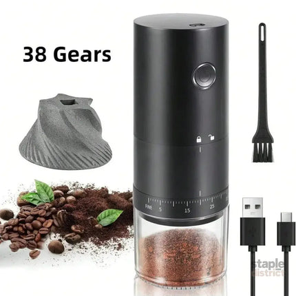 Portable Electric Coffee Grinder - Appliances > Kitchen Appliances > Coffee Machines & Accessories
