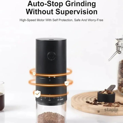 Portable Electric Coffee Grinder - Appliances > Kitchen Appliances > Coffee Machines & Accessories