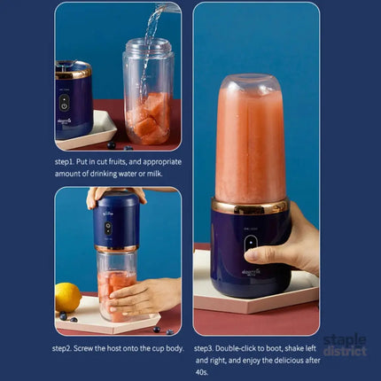 Portable Electric Fruit Juice Blender - Appliances > Kitchen Appliances > Food Mixers & Blenders