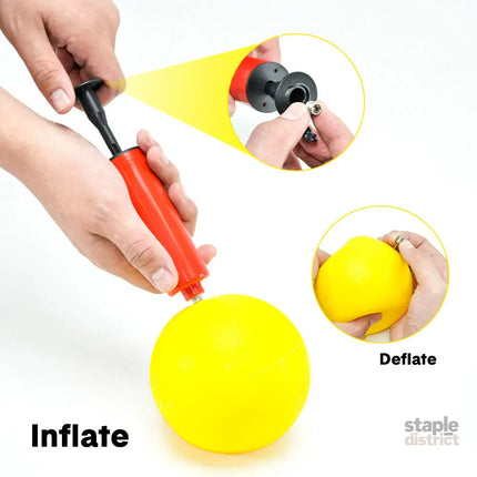 Portable Outdoor Spikeball Roundnet Game Set Team Beach Ball Game Bouncer Toy with Carrying Bag Net and 3 Balls Played
