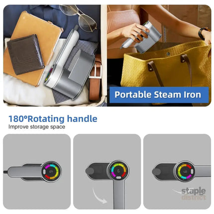 Portable Steamer for Clothes Handheld Steaming Ironing Machine 6 Gears Adjustable Ironing Steaming Steamer Iron Color