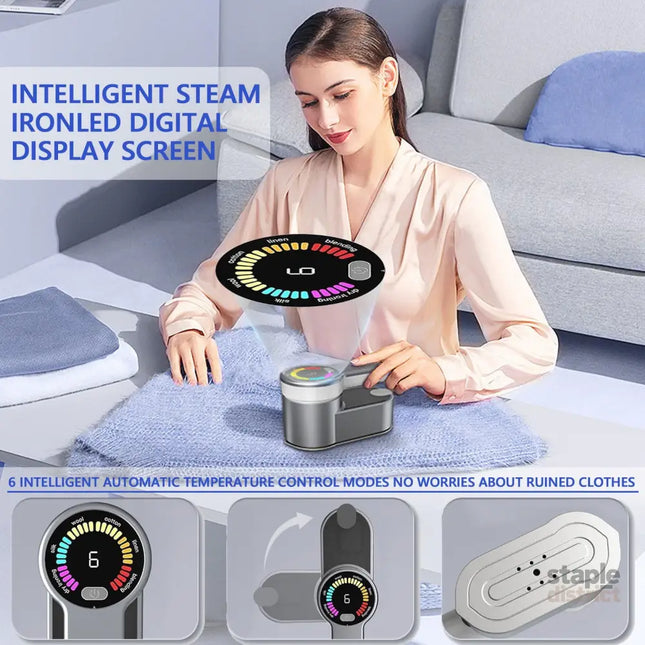 Portable Steamer for Clothes Handheld Steaming Ironing Machine 6 Gears Adjustable Ironing Steaming Steamer Iron Color