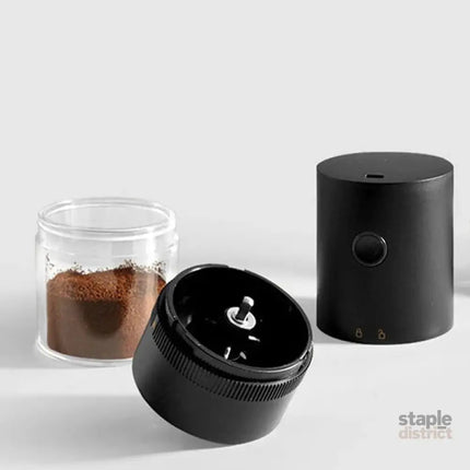 Portable USB C Rechargeable Coffee Grinder Mill Black - Appliances > Kitchen Appliances > Coffee Machines & Accessories