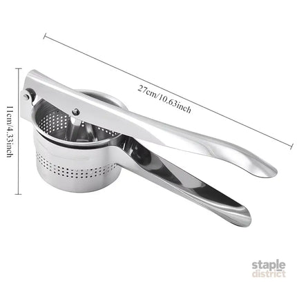 Potato masher lemon juicer potato shredder multi-functional juicer stainless steel potato shredder non-slip handle