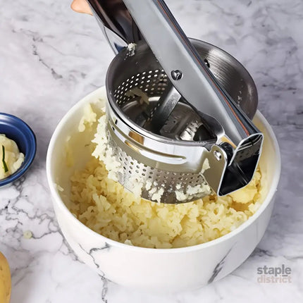 Potato masher lemon juicer potato shredder multi-functional juicer stainless steel potato shredder non-slip handle