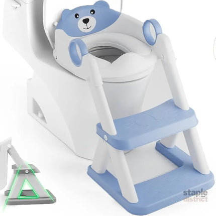 Potty Training Seat Ladder Kids Boys Girls Blue - Baby & Kids > Kid’s Furniture > Changing Tables