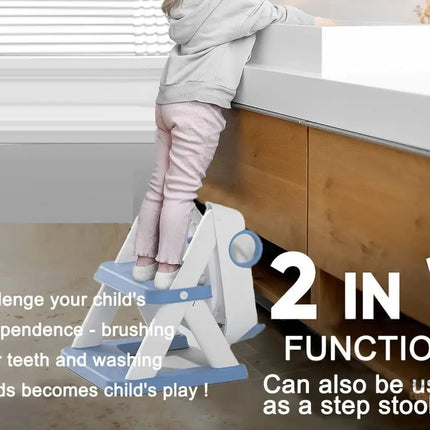 Potty Training Seat Ladder Kids Boys Girls Blue - Baby & Kids > Kid’s Furniture > Changing Tables