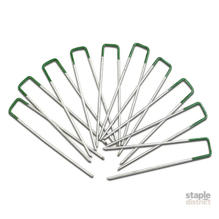 Prime Turf Artificial Grass Synthetic Pins 100pcs Turf Pegs Heavy Duty Weed Mat Stakes Landscape - Home & Garden >