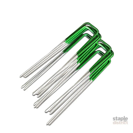 Prime Turf Artificial Grass Synthetic Pins 100pcs Turf Pegs Heavy Duty Weed Mat Stakes Landscape - Home & Garden >