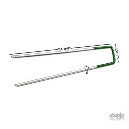 Prime Turf Artificial Grass Synthetic Pins 100pcs Turf Pegs Heavy Duty Weed Mat Stakes Landscape - Home & Garden >