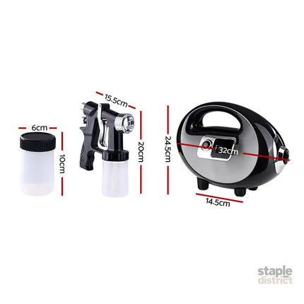 Professional Spray Tan Machine Sunless Tanning Gun Kit HVLP System Black - Health & Beauty > Spray Tan > Spray Tanning