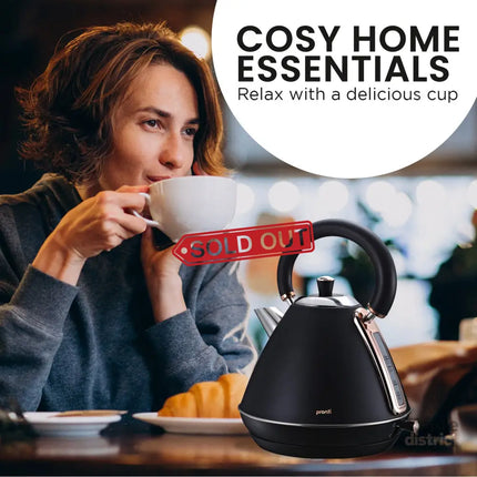 Pronti 1.7L Rose Trim Collection Kettle - Black - Commercial > Commercial Others > Distilling & Brewing