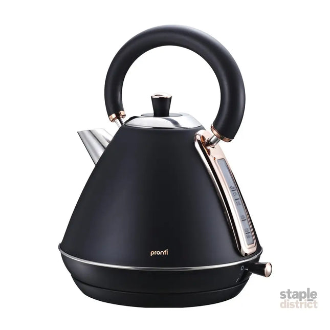 Pronti 1.7L Rose Trim Collection Kettle - Black - Commercial > Commercial Others > Distilling & Brewing