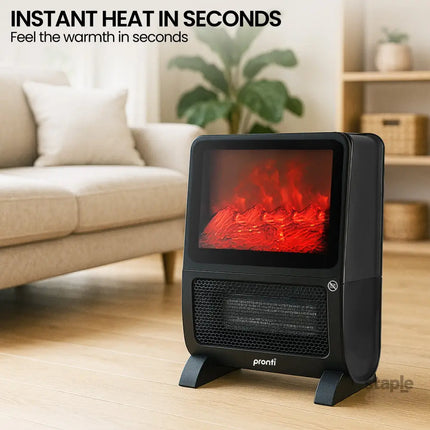 Pronti 2000W 3D Fire PTC Electric Portable Room Heater - Appliances > Heaters > Electric Heaters