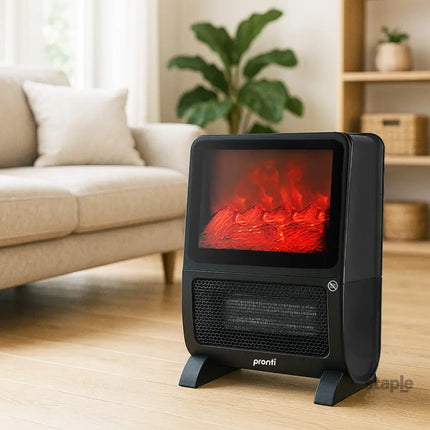 Pronti 2000W 3D Fire PTC Electric Portable Room Heater - Appliances > Heaters > Electric Heaters