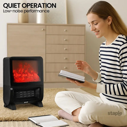 Pronti 2000W 3D Fire PTC Electric Portable Room Heater - Appliances > Heaters > Electric Heaters