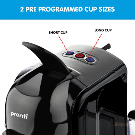 Pronti Breakfast Set with HomeMaid Coffee Machine Silver Noir Toaster & Kettle - Appliances > Kitchen Appliances >