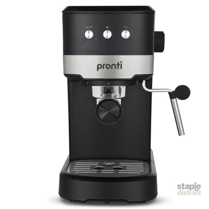 Pronti CM-850D Coffee Machine 20 Bar Espresso Maker with Milk Frother and 1.25L Tank - Appliances > Kitchen Appliances
