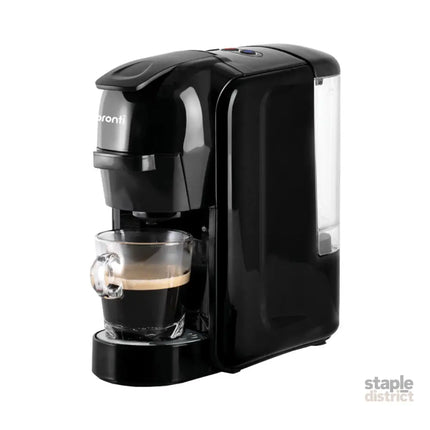 Pronti HomeMaid 3-in-1 Coffee Machine Multi-Capsule Pods and Ground Coffee Nespresso & Caffitaly Compatible CM-511HM