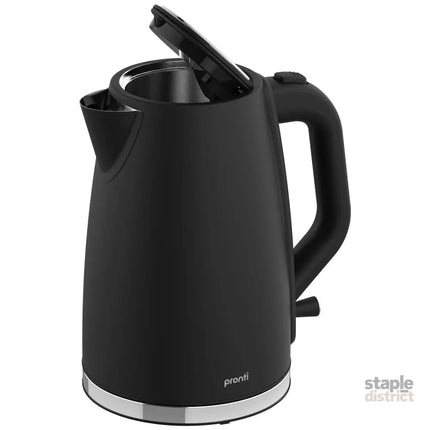 Pronti Silver Noir Collection 1.7L Electric Kettle - Appliances > Kitchen Appliances > Kettles